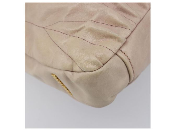 Miu Miu Hand Bag Leather 2way Pink Gold - vista 16