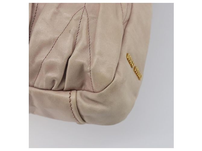 Miu Miu Hand Bag Leather 2way Pink Gold - vista 17