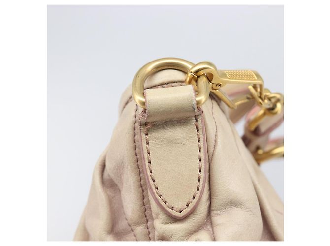Miu Miu Hand Bag Leather 2way Pink Gold - vista 20