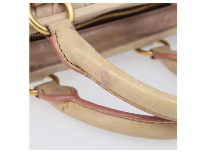 Miu Miu Hand Bag Leather 2way Pink Gold - vista 8