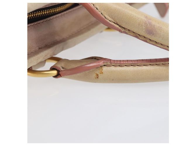 Miu Miu Hand Bag Leather 2way Pink Gold - vista 9