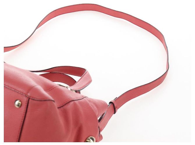 Chloé Chloe Hand Bag Leather 2way Pink Gold Tone - vista 11