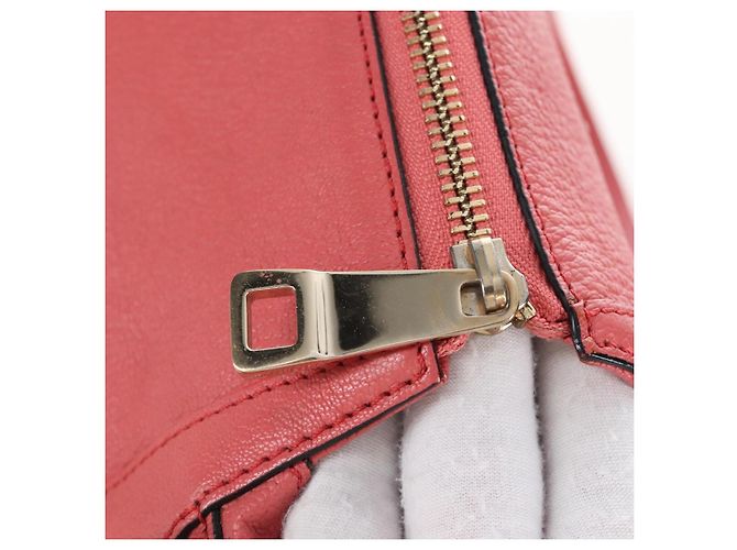 Chloé Chloe Hand Bag Leather 2way Pink Gold Tone - vista 19