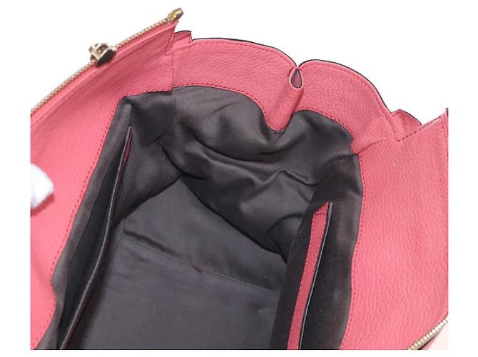 Chloé Chloe Hand Bag Leather 2way Pink Gold Tone - vista 23