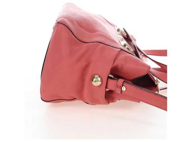 Chloé Chloe Hand Bag Leather 2way Pink Gold Tone - vista 5