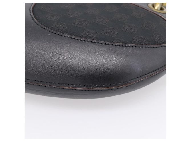 LOEWE Shoulder Bag Leather Black Gold - vista 18