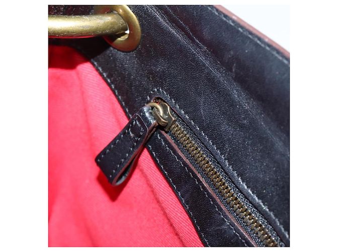 LOEWE Shoulder Bag Leather Black Gold - vista 27