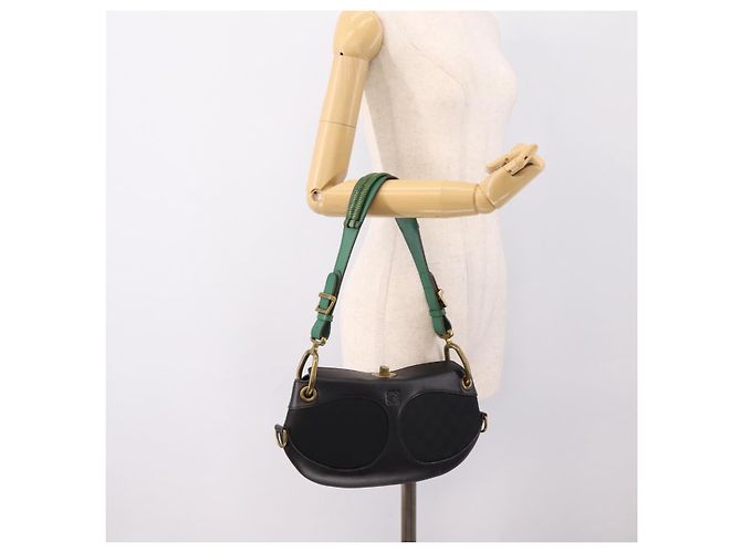 LOEWE Shoulder Bag Leather Black Gold - vista 30