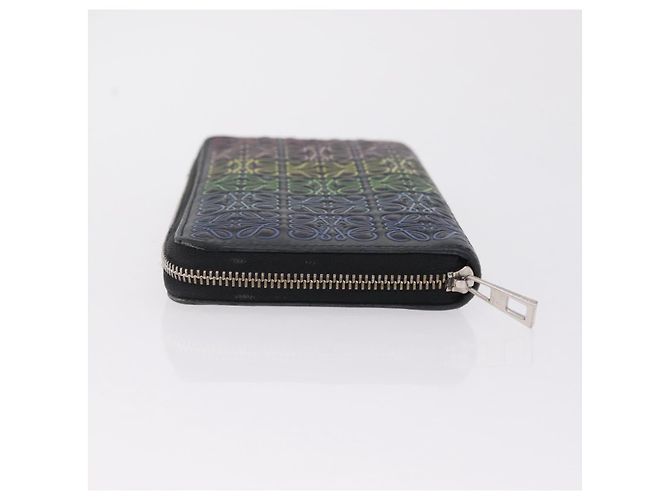 LOEWE Anagram Zippy Wallet Leather Silver Rainbow - vista 4