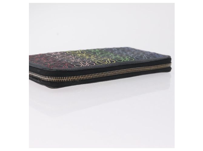 LOEWE Anagram Zippy Wallet Leather Silver Rainbow - vista 5