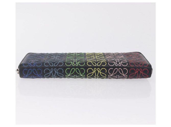 LOEWE Anagram Zippy Wallet Leather Silver Rainbow - vista 6