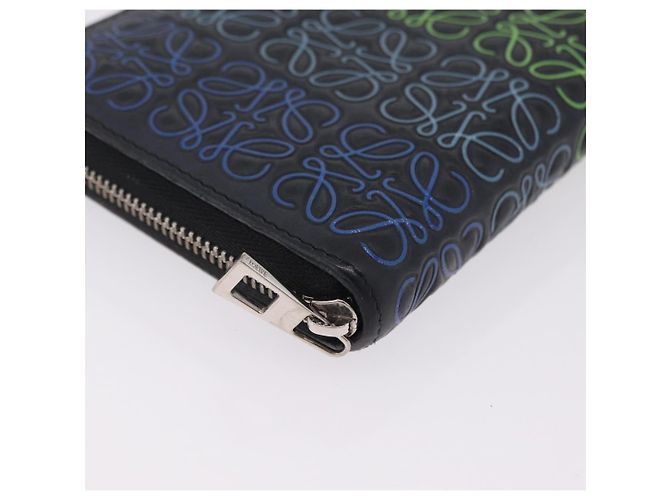 LOEWE Anagram Zippy Wallet Leather Silver Rainbow - vista 7