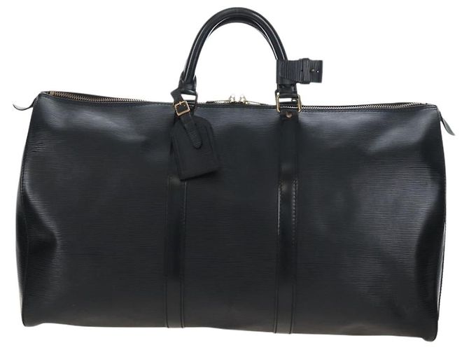 LOUIS VUITTON Epi Keepall 50 Boston Bag Noir M42962 LV - vista 13