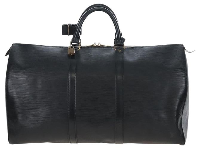LOUIS VUITTON Epi Keepall 50 Boston Bag Noir M42962 LV - vista 2