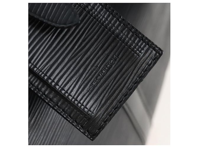 LOUIS VUITTON Epi Keepall 50 Boston Bag Noir M42962 LV - vista 9