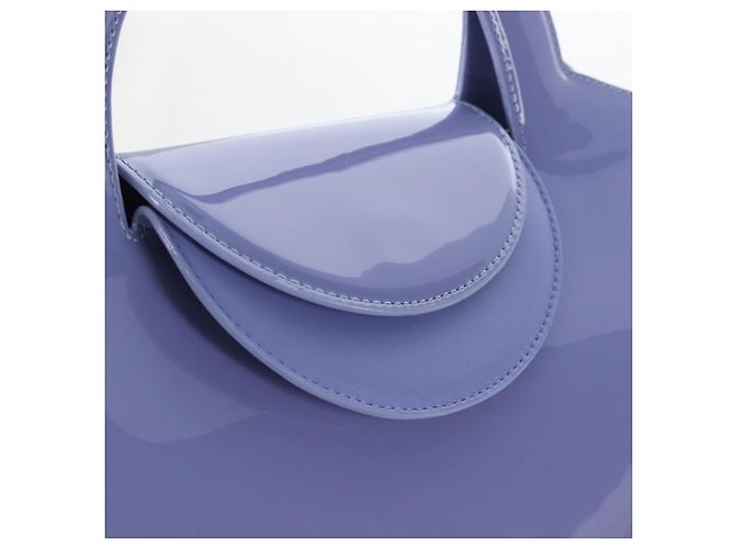 Bottega Veneta Hand Bag Patent leather Purple Silver - vista 14