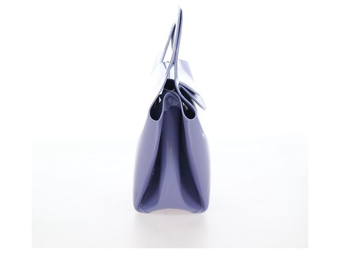 Bottega Veneta Hand Bag Patent leather Purple Silver - vista 5