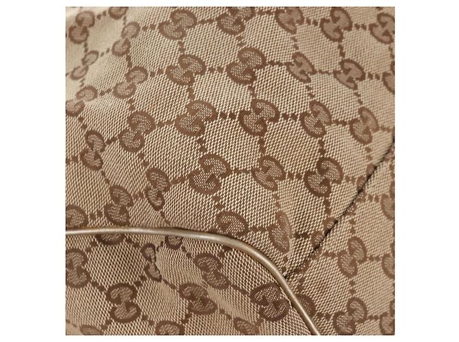 GUCCI GG Canvas Hand Bag Beige Gold 211943 - vista 12