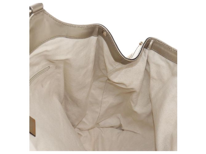 GUCCI GG Canvas Hand Bag Beige Gold 211943 - vista 17