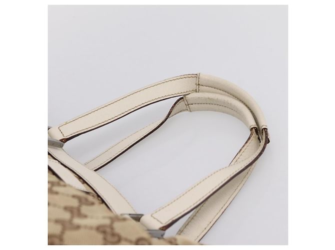GUCCI GG Canvas Tote Bag Beige Silver 153213 - vista 8