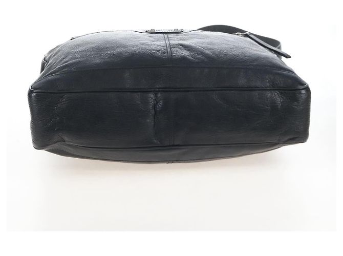 Balenciaga Classic Mini Folder Bag Leather 2way Black Silver 340134 - vista 11