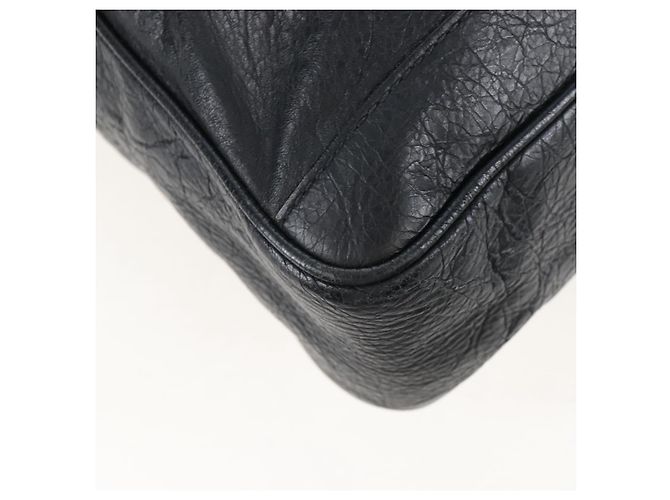 Balenciaga Classic Mini Folder Bag Leather 2way Black Silver 340134 - vista 12