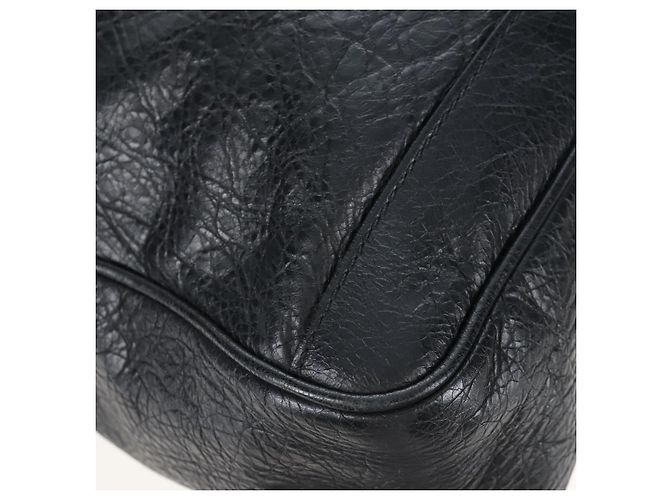 Balenciaga Classic Mini Folder Bag Leather 2way Black Silver 340134 - vista 14