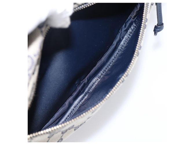 GUCCI GG Canvas Shoulder Bag Navy Gold Tone 798823 - vista 21