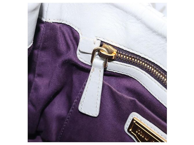 Miu Miu Hand Bag Leather 2way Gray Gold - vista 34