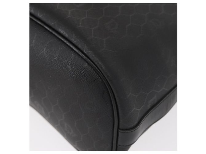 Christian Dior Honeycomb Canvas Shoulder Bag PVC Black Gold - vista 14