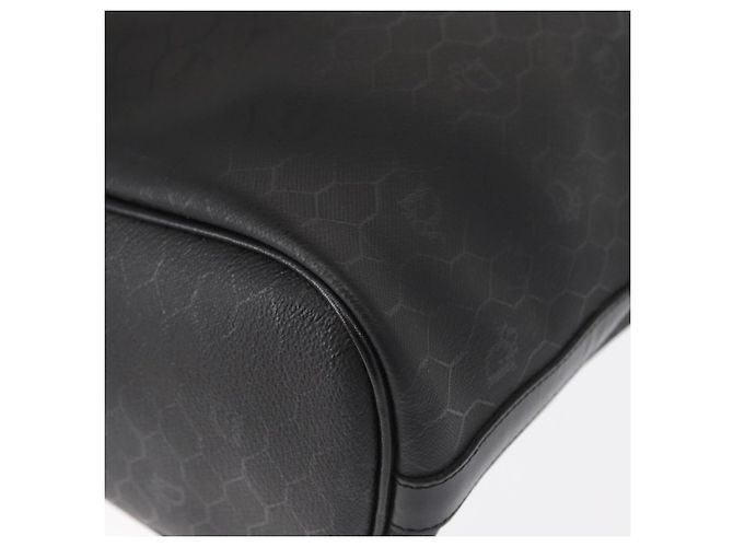 Christian Dior Honeycomb Canvas Shoulder Bag PVC Black Gold - vista 16