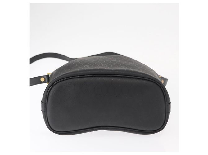 Christian Dior Honeycomb Canvas Shoulder Bag PVC Black Gold - vista 5