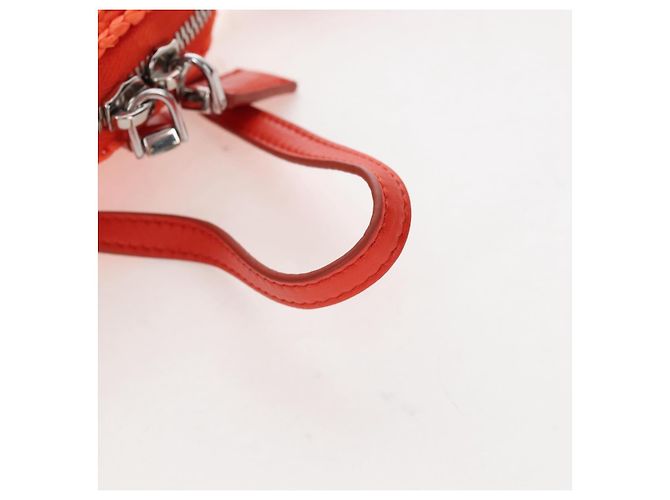 PRADA Shoulder Pouch Raffia 2way Orange Silver - vista 7