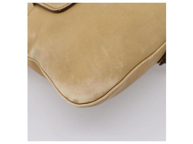 Miu Miu Hand Bag Leather 2way Beige Gold Tone - vista 15