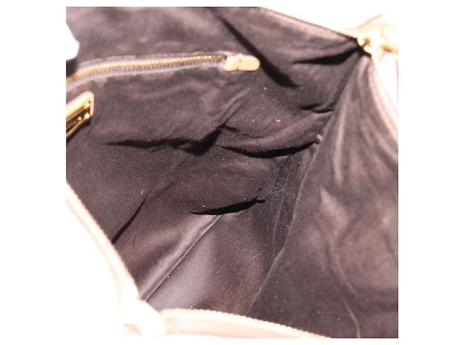 Miu Miu Hand Bag Leather 2way Beige Gold Tone - vista 26