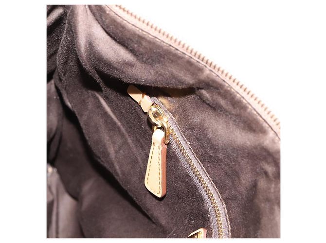 Miu Miu Hand Bag Leather 2way Beige Gold Tone - vista 28