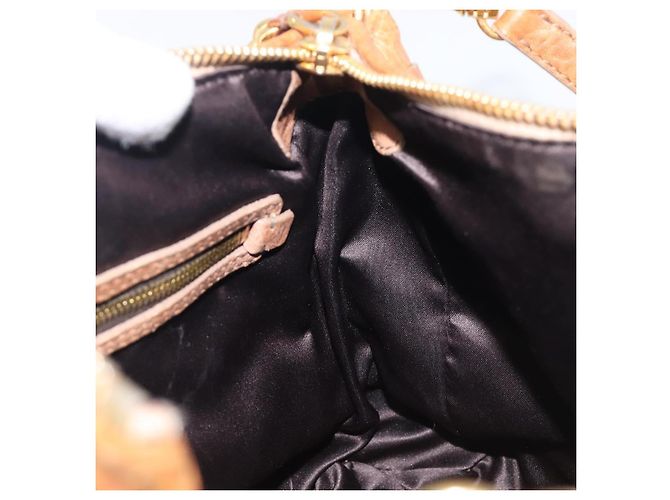 Miu Miu Hand Bag Leather 2way Brown Gold - vista 25