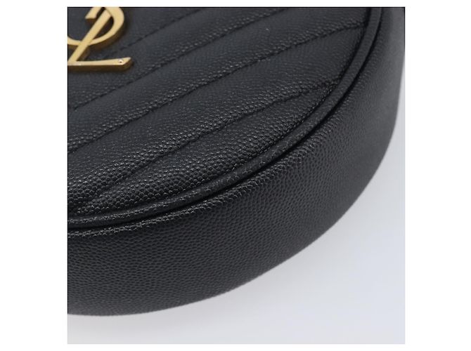 Autre Marque Saint Laurent Chain Shoulder Bag Leather Black Gold - vista 12