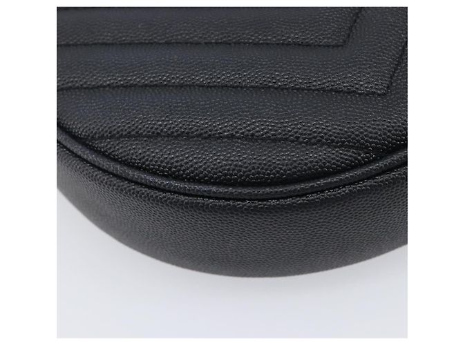 Autre Marque Saint Laurent Chain Shoulder Bag Leather Black Gold - vista 15