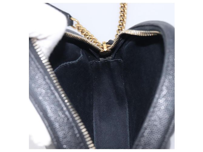 Autre Marque Saint Laurent Chain Shoulder Bag Leather Black Gold - vista 19