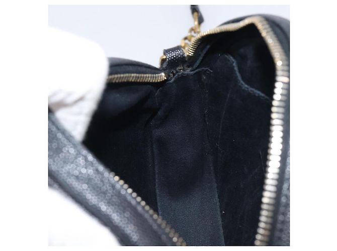 Autre Marque Saint Laurent Chain Shoulder Bag Leather Black Gold - vista 20