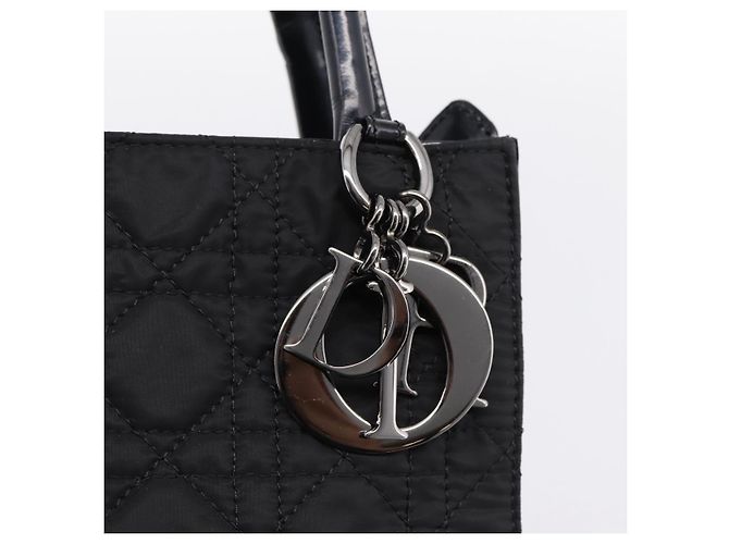 Christian Dior Canage Shoulder Bag Nylon Black Silver - vista 15