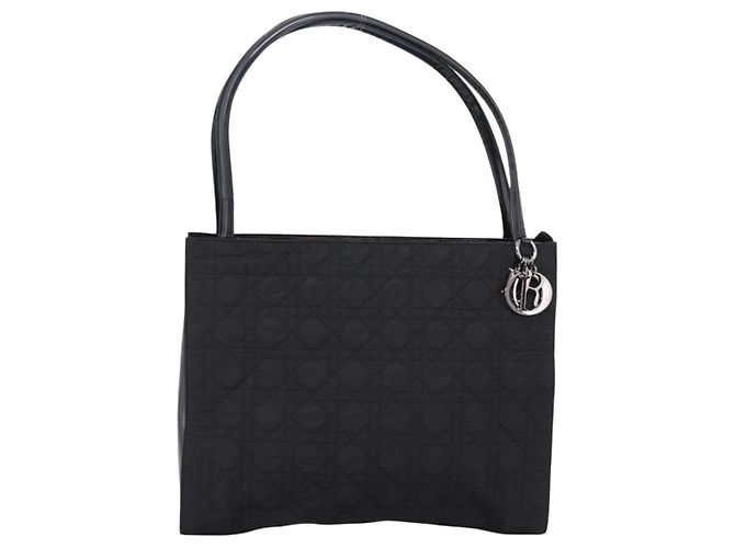 Christian Dior Canage Shoulder Bag Nylon Black Silver - vista 2