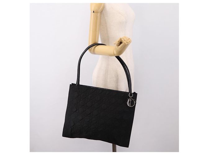 Christian Dior Canage Shoulder Bag Nylon Black Silver - vista 25