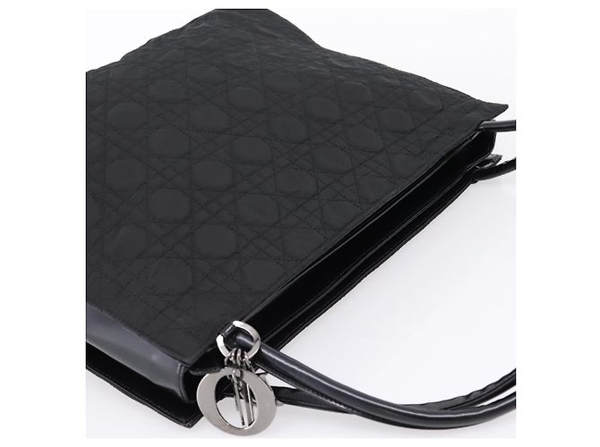Christian Dior Canage Shoulder Bag Nylon Black Silver - vista 6