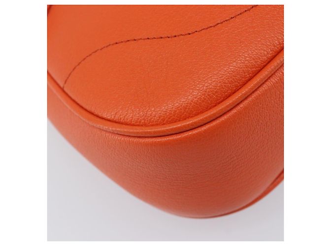 GUCCI GG Marmont Aphrodite Small Shoulder Bag Leather Orange 731817 - vista 14