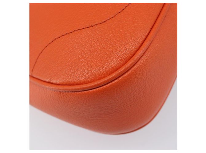 GUCCI GG Marmont Aphrodite Small Shoulder Bag Leather Orange 731817 - vista 16