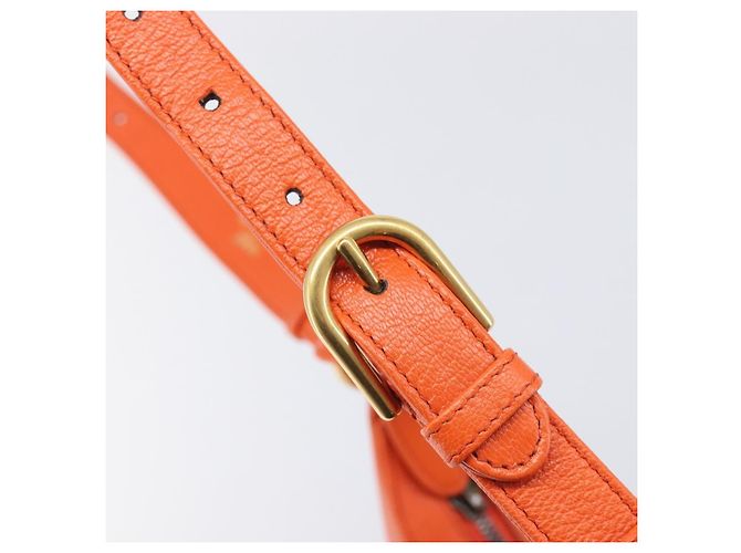 GUCCI GG Marmont Aphrodite Small Shoulder Bag Leather Orange 731817 - vista 17