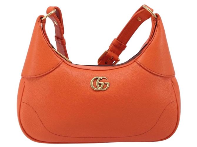 GUCCI GG Marmont Aphrodite Small Shoulder Bag Leather Orange 731817 - vista 2