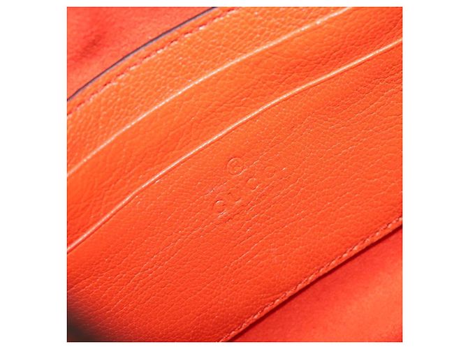 GUCCI GG Marmont Aphrodite Small Shoulder Bag Leather Orange 731817 - vista 21
